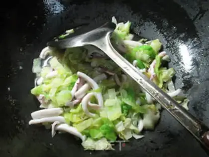Make Squid and cabbage step 9