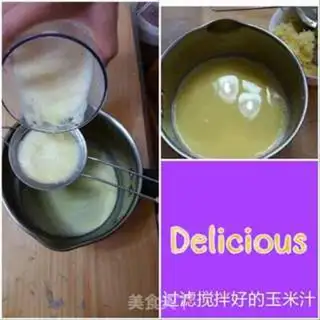 Make Corn juice congee step 2