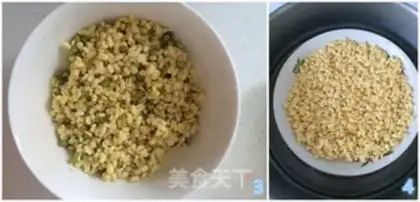 Make Green bean cake step 1