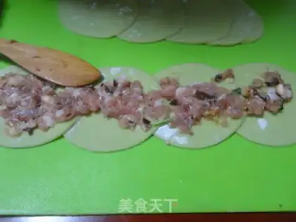Make Rose dumplings step 2