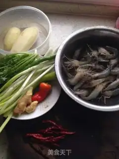 Make Spicy shrimp step 0