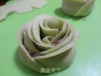 Make Rose dumplings step 5