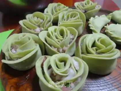 Make Rose dumplings step 6