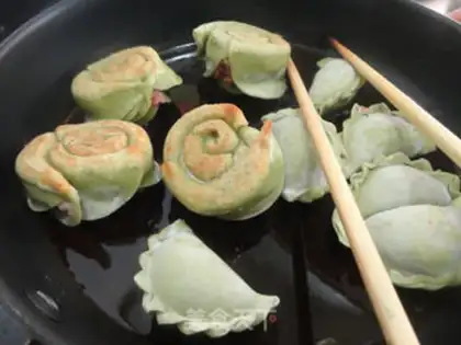 Make Rose dumplings step 8