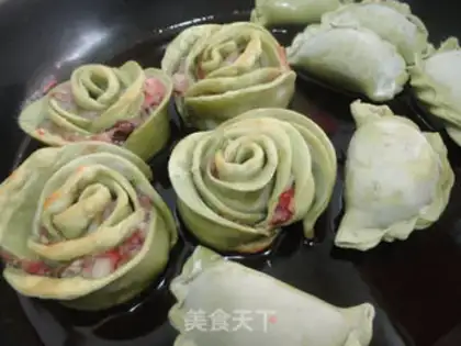 Make Rose dumplings step 9