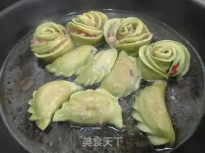 Make Rose dumplings step 10
