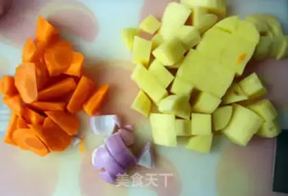 Make Potato curry step 1