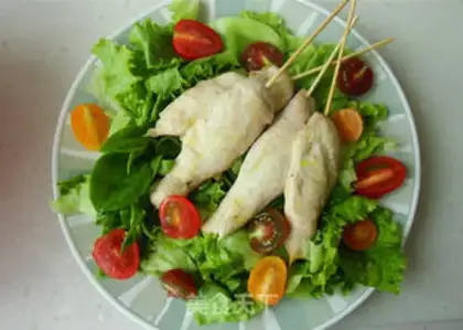 Make Chicken string vegetable salad step 10