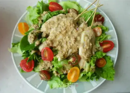 Make Chicken string vegetable salad step 11