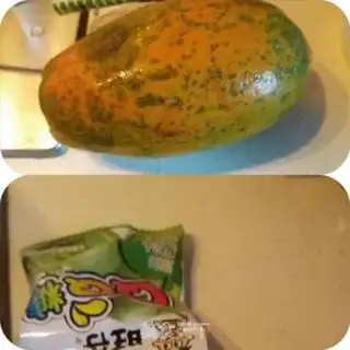 Make Cream of papaya step 0