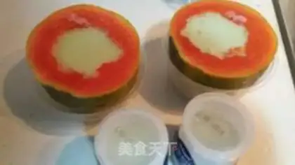 Make Cream of papaya step 3