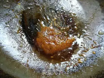 Make Red burning pig hoof step 2