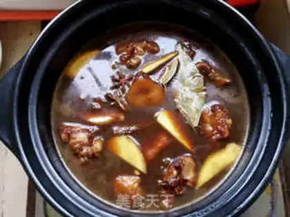 Make Red burning pig hoof step 5