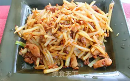 Make Spicy potato chicken step 11