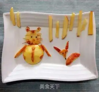 Make Fox and false tiger step 2
