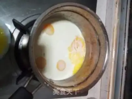 Make Peach omelet step 2