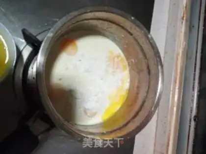 Make Peach omelet step 3