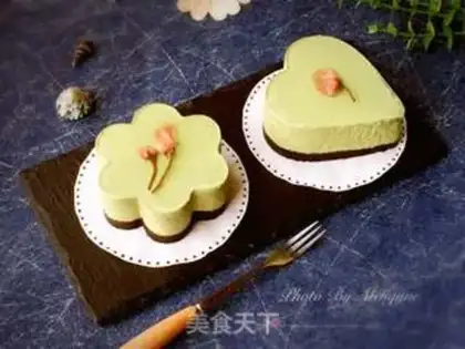 Make Sakura with tea mousse step 18