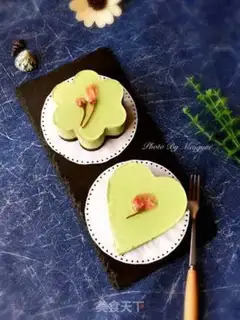 Make Sakura with tea mousse step 19