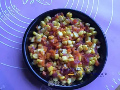 Make A corn sausage stick bag step 2