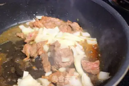 Make Beef egg fried rice step 6