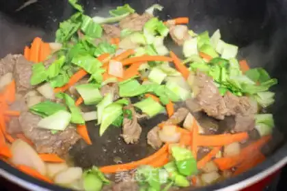 Make Beef egg fried rice step 7