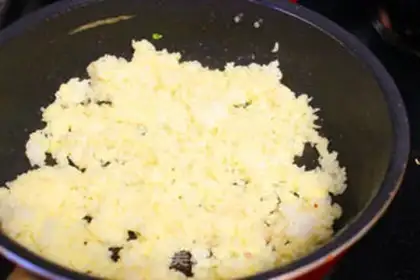 Make Beef egg fried rice step 8