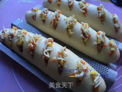 Make A corn sausage stick bag step 10