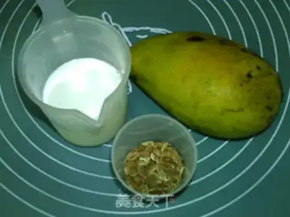 Make Black mango milk step 0