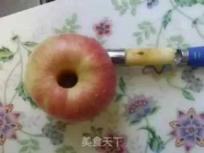 Make Roast apple rose roll step 3