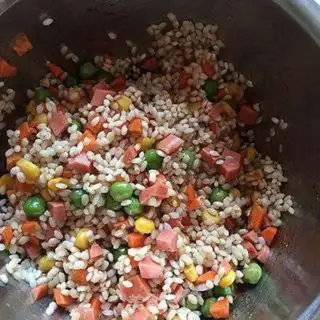 Make Five-coloured rice eggs step 2