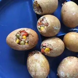 Make Five-coloured rice eggs step 7