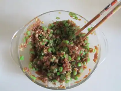 Make Four season bean pork buns step 6