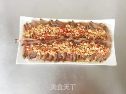 Make Garlic fan steamed shrimp step 8