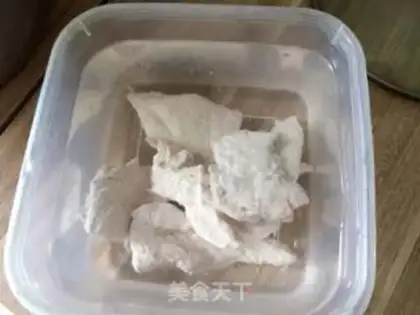 Make Chicken groceries with dried rice powder step 18