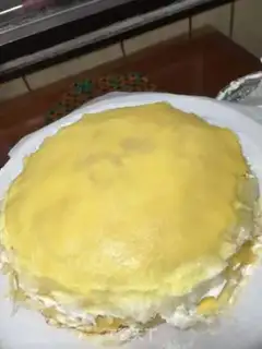 Make The durian cake step 16