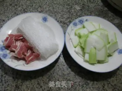 Make A fan of salted meat step 0