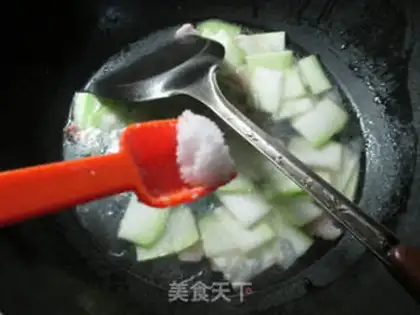 Make A fan of salted meat step 4