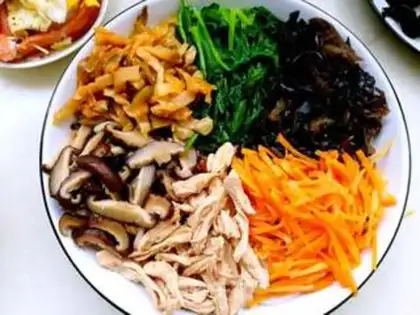 Make Chicken groceries with dried rice powder step 30