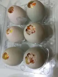 Make The rice eggs step 3
