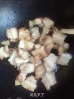 Make The tofu fried the meat step 1