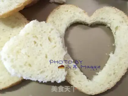 Make Heart-to-heart toast step 6