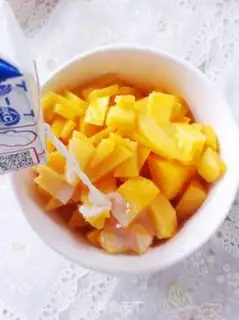 Make Peach ice cream step 3