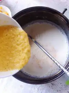 Make Peach ice cream step 4
