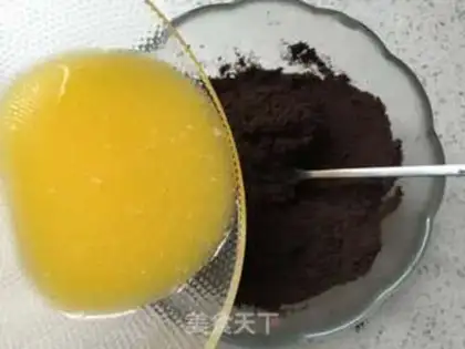 Make Sakura with tea mousse step 1