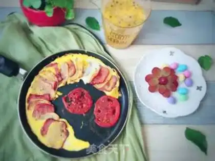 Make Eggs with potato bacon step 5