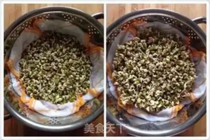 Make Gold green bean bud step 5