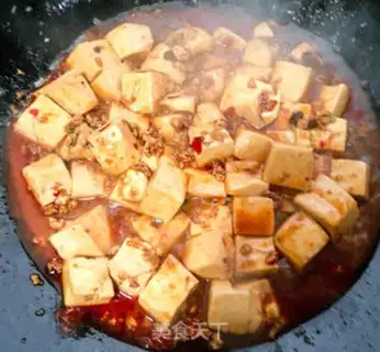 Make Spicy tofu for cooking step 3