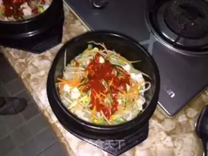 Make Rock pan rice step 8