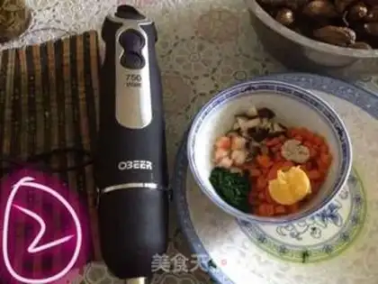 Make Five-color shrimp rice step 1